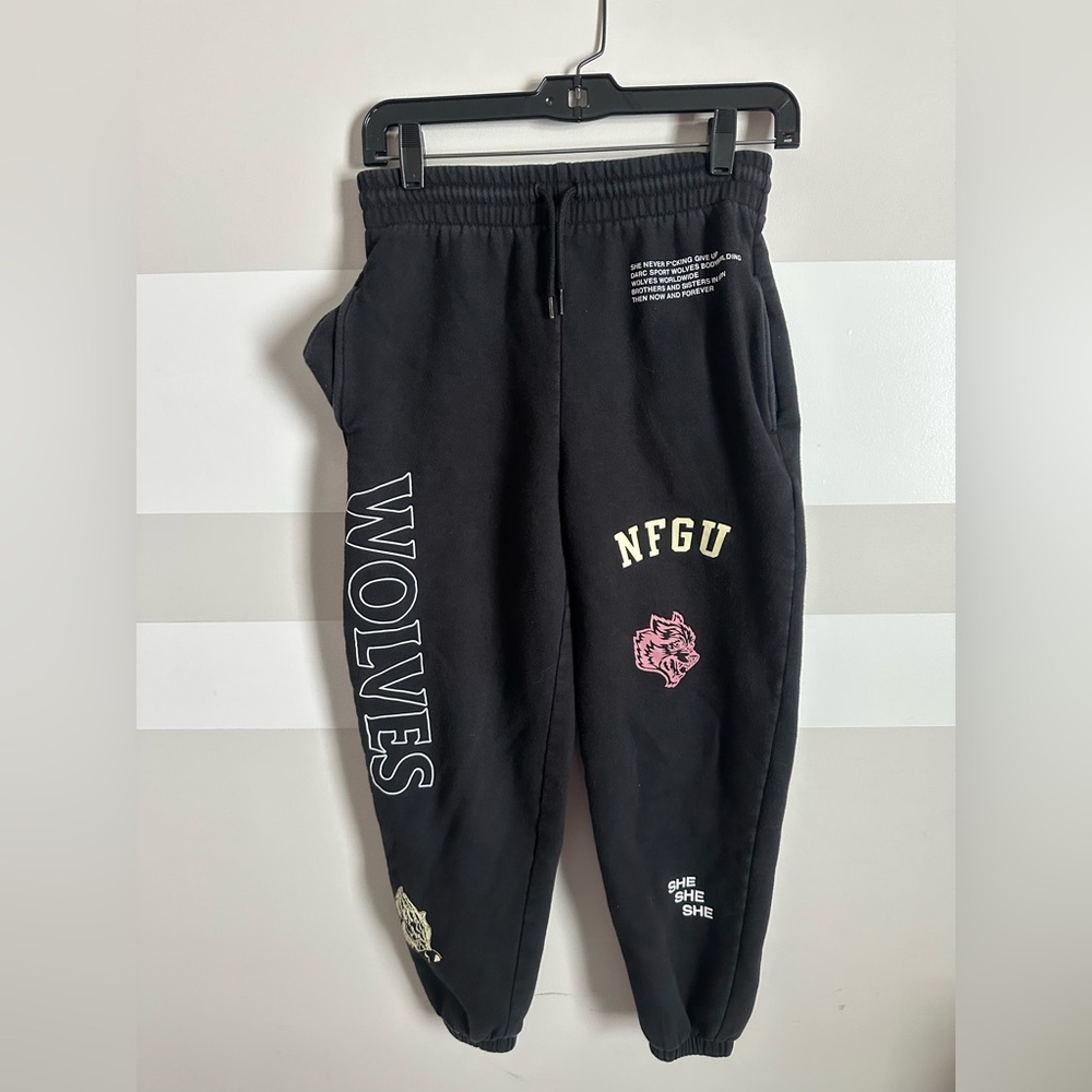 Darc Sport Black Joggers with Pink and Yellow Accents